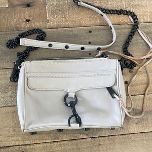 Lightly used gray Rebecca minkoff purse